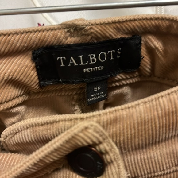 EUC Host Pick Talbots Size 8 Petite Tan Mini Skirt With Pockets - Picture 2 of 9